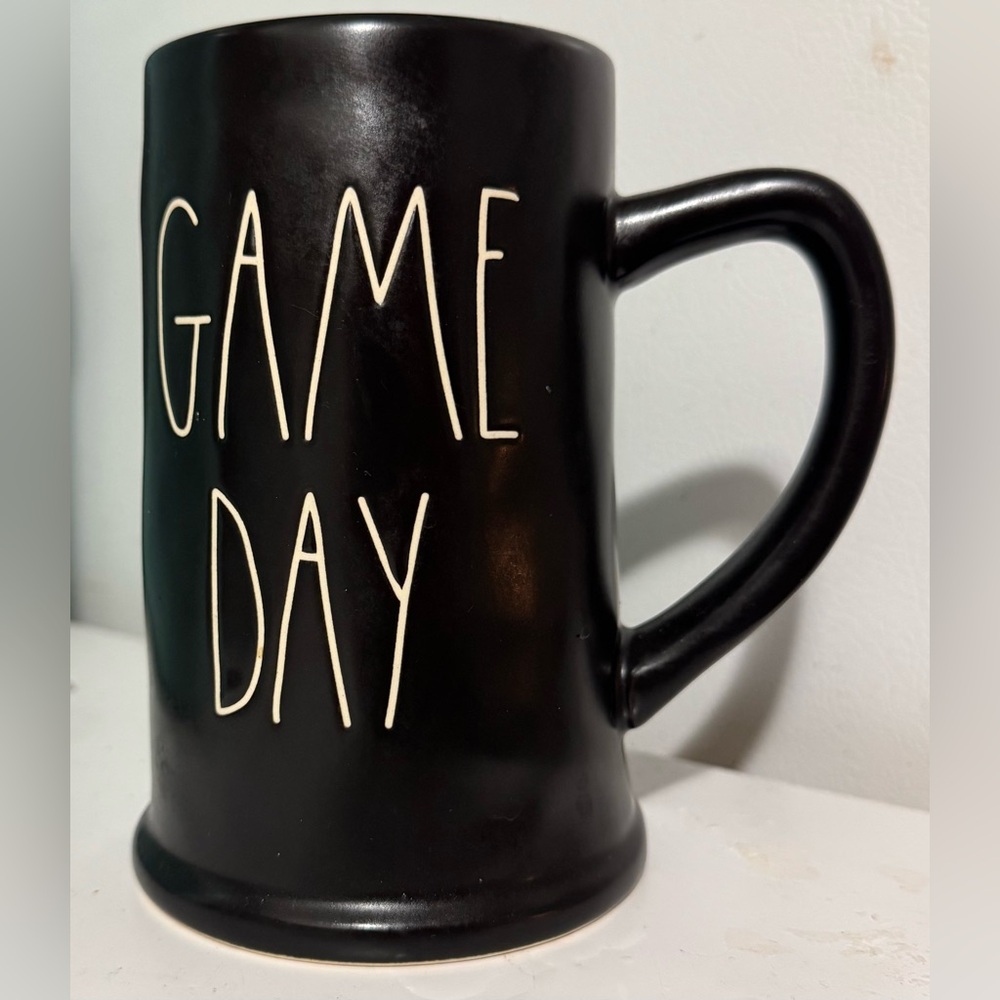 Rae Dunn Black Ceramic Mug - Game Day